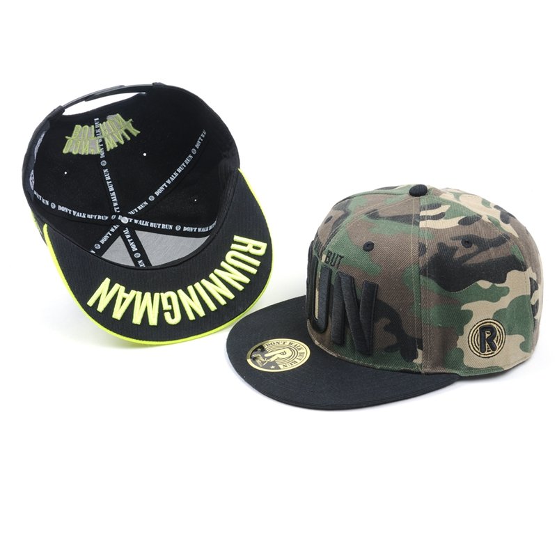 Vintage embroidered snapback flat bill hat – Image 6