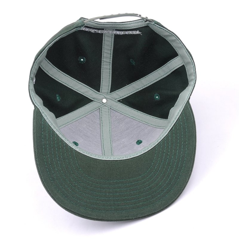 6 panel woven patch snapback cap - Image 6