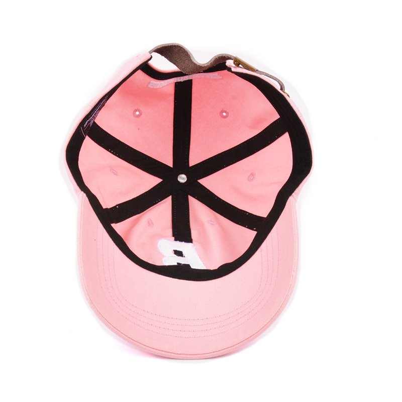 3D Embroidery Logo Pink Cotton Unstructured Dad Hat Wholesale - Image 7