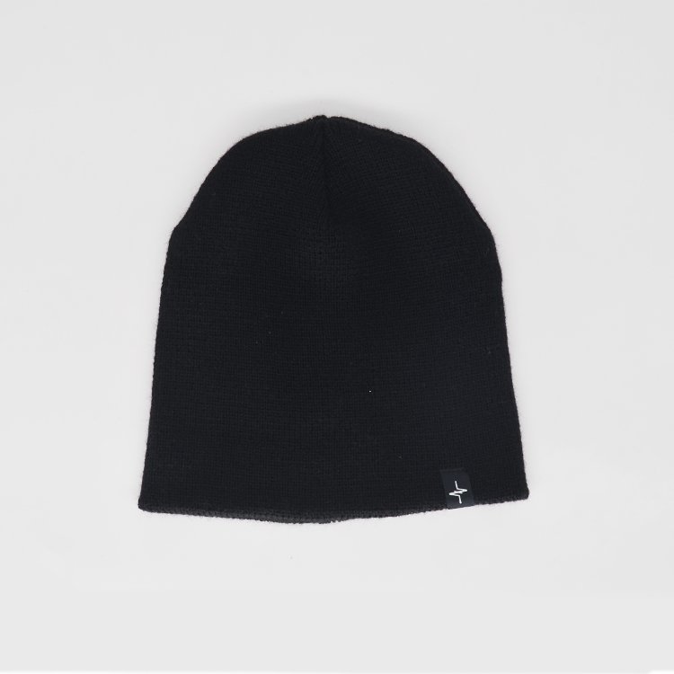 Wool Jacquard Gray Beanie Hat - Image 6