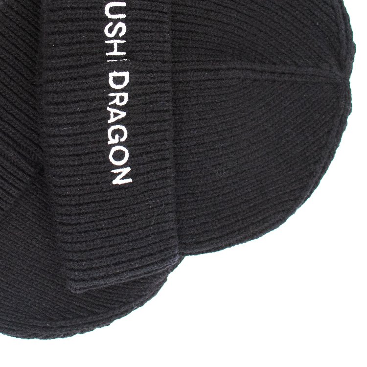 Black Unisex Hats Knitted Beanie Hats - Afbeelding 6