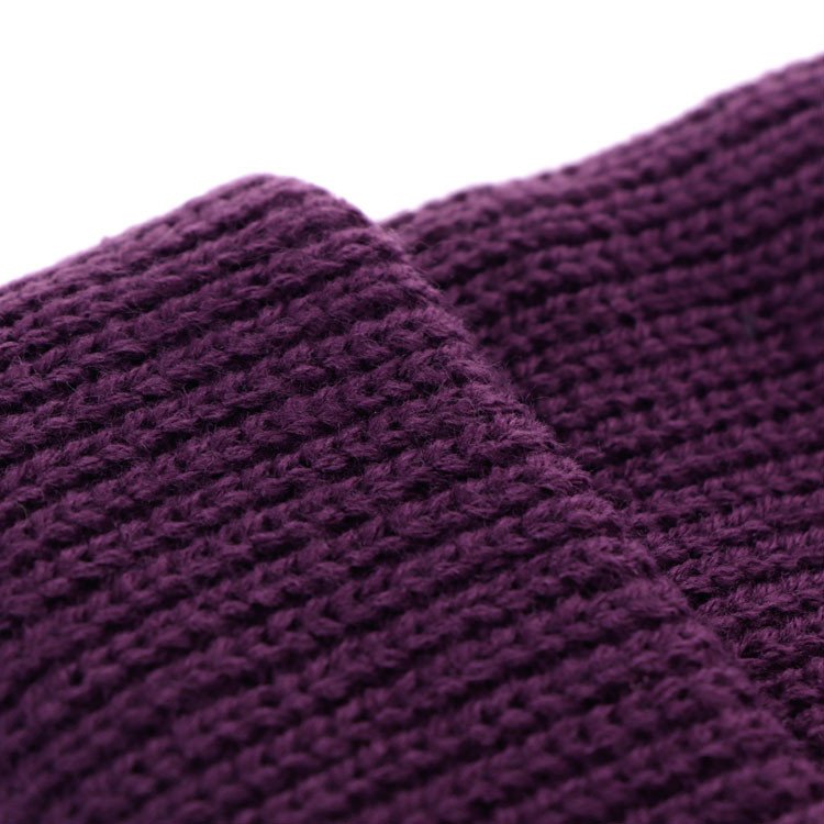 High Quality Round Woven Patch Beanie Hat - Image 5