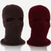 Balaclava Ski Mask Solid Color Knitted Ski Mask - Imagen 5