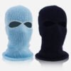 Balaclava Ski Mask Solid Color Knitted Ski Mask - Imagen 6