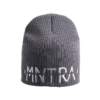 Knit Ski Cap Warm Grey Solid Color Beanie Hat
