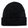 Free Slouchy Beanie Leather Patch  Beanie Hat – Image 4