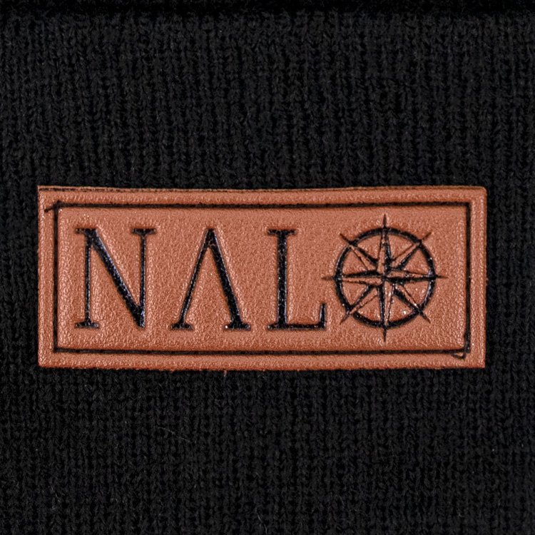 Free Slouchy Beanie Leather Patch  Beanie Hat – Image 3