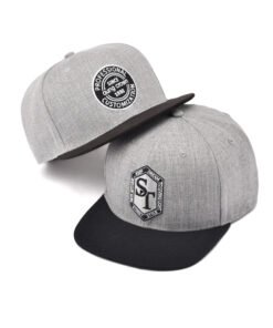 Premium Wool Blend Hat With Patch Flat Bill Cap Snapback Cap