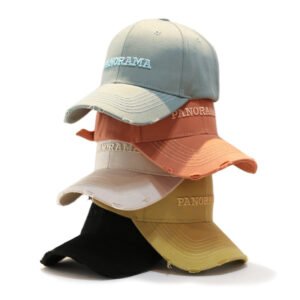100% Cotton 6 Panel Embroidery Baseball Cap Wholesale