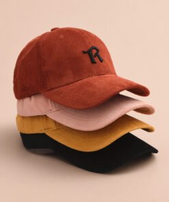 6 Panel Leather Patch Baseball Hat
