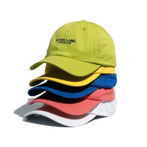 6 Panel Embroidery 100% Cotton Baseball Cap