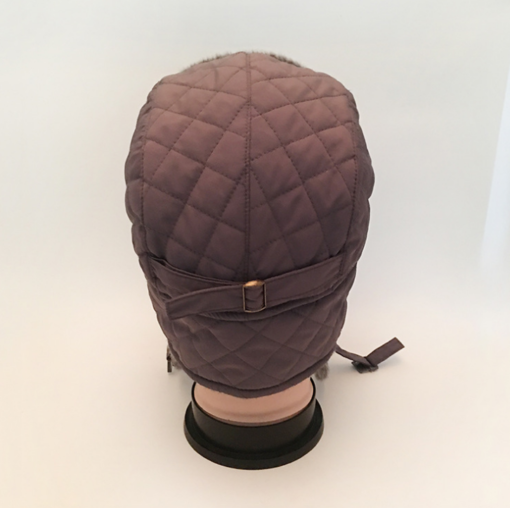 Faux Leather Fabric Winter Knit Cap Custom Beanie Hat