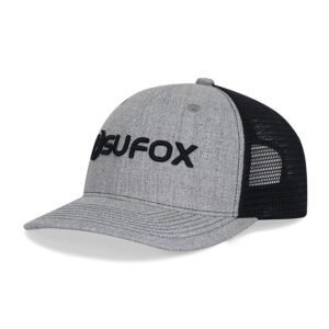 Wool/ Acrylic Heather Grey 3D Embroidery Trucker Hat Wholesale