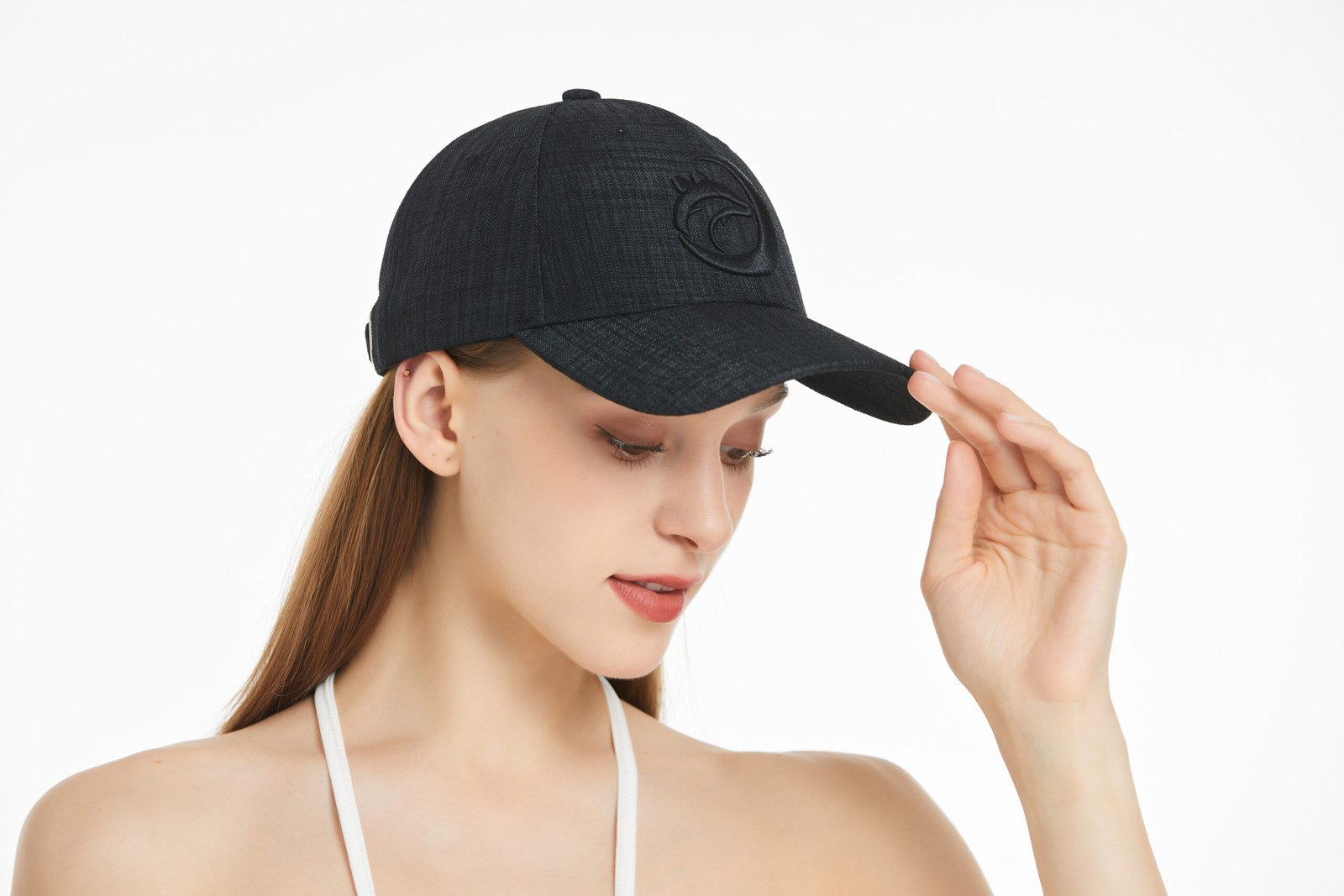 just a Girl who Loves Dolphins caps Women's hat Pigment Black Golf Hats Men  Gifts for Girlfriends Summer Cap