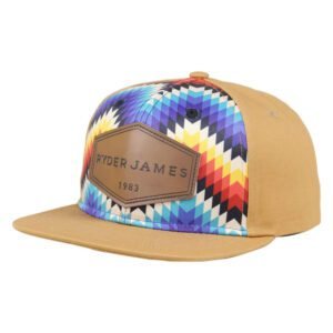 Sumkcaps 2903 Custom Six Panel 100% Cotton Leather Patch Snapback Cap