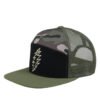 Custom Seven Panel Flat Embroidered Camo Trucker Hat Wholesale