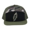 Custom Seven Panel Flat Embroidered Camo Trucker Hat Wholesale