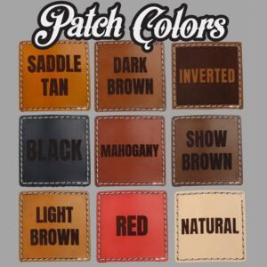 couleur de l'écusson en cuir