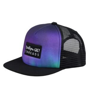 Custom Five Panel Foam Trucker Hat with Embroidered Patch