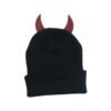 Sumkcaps 2942 Custom Fold Up Ski Horned Beanie Hat
