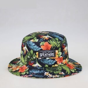Sumkcaps 2713 Custom Woven Label Sublimation Printing Bucket Hats