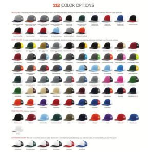 custom trucker hat colors