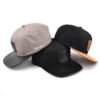 Sumkcaps 23937 Custom Adjustable Flat Brim Leather Patch Snapback Cap – Image 3