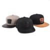 Sumkcaps 23937 Custom Adjustable Flat Brim Leather Patch Snapback Cap – Image 4