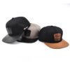 Sumkcaps 23937 Custom Adjustable Flat Brim Leather Patch Snapback Cap – Image 5