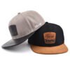 Sumkcaps 23937 Custom Adjustable Flat Brim Leather Patch Snapback Cap – Image 6