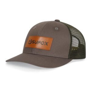 Sumkcaps Custom Leather Patch Trucker Hats