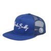 Sumkcaps 2517 Custom Five Panel Embroidered Blue Trucker Hat