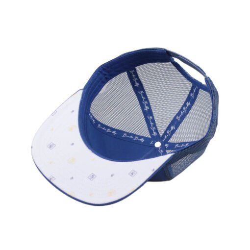 Sufox 2517 Custom Five Panel Embroidered Blue Trucker Hat