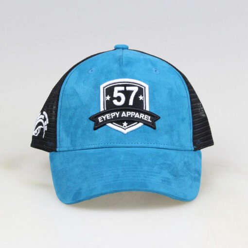 Sufox 2349 Custom Five Panel Suede 3d Embroidered Trucker Hat