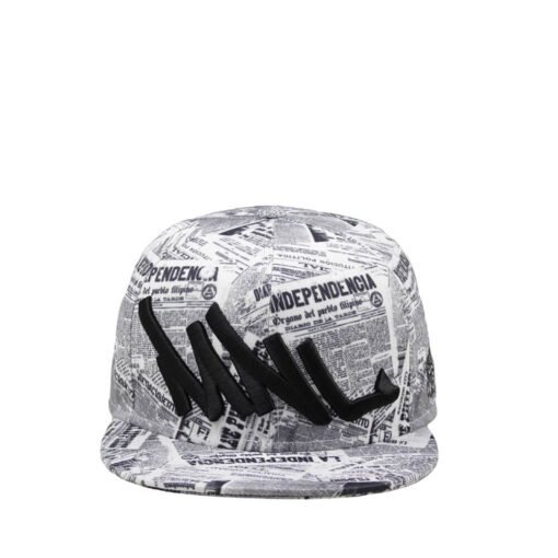 Sufox 2919 Custom Six Panel Sublimation Full Newspaper Printing Snapback Cap