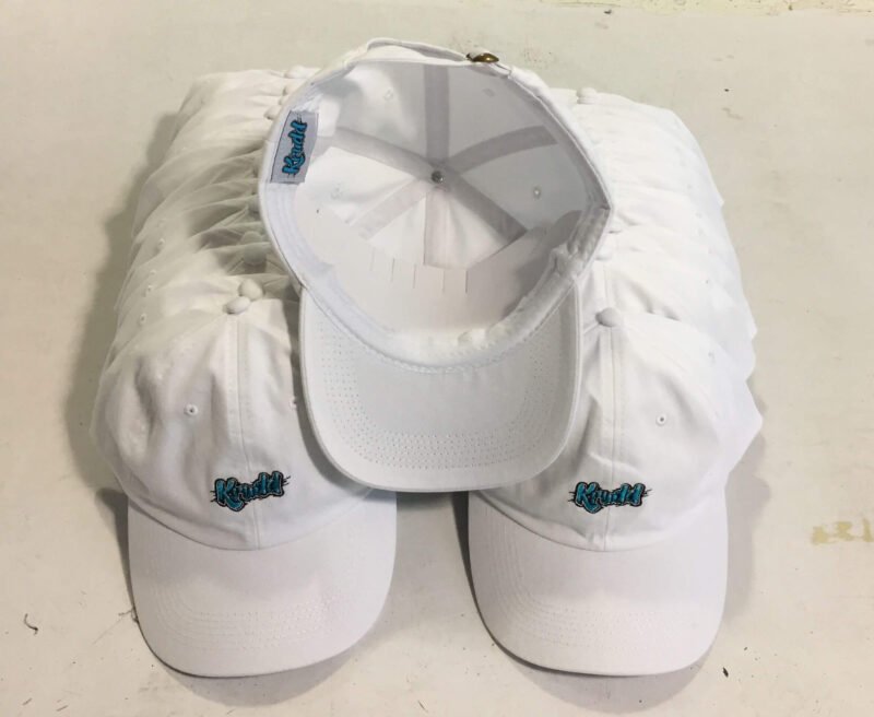 Custom White Unstructured Dad Hat Wholesale