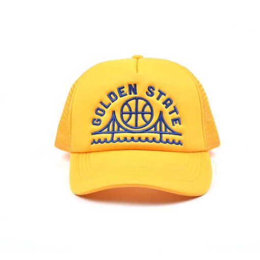 Sufox 23949 Custom Five Panel Embroidered Yellow Foam Trucker Hat