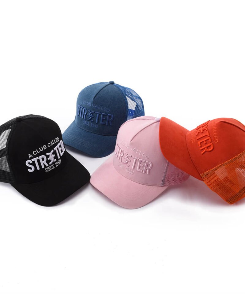 Sumkcaps 241012 Custom 3D Logo Vintage Denim Trucker Hat