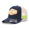 Sumkcaps 231152 Custom Five Panel Leather Patch Trucker Hat