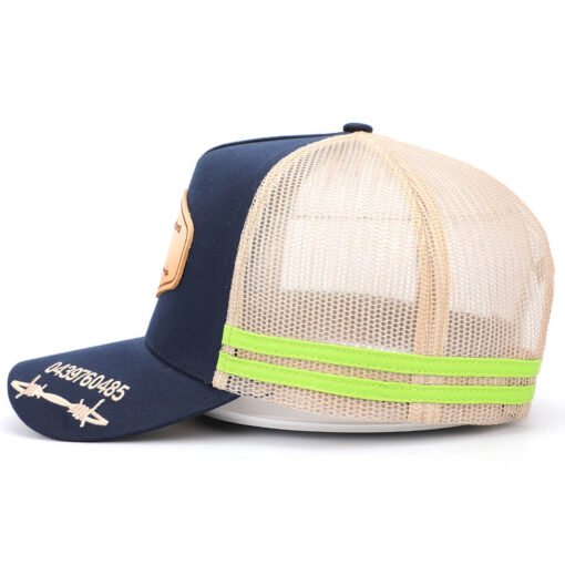Sufox 231152 Custom Five Panel Leather Patch Trucker Hat