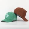 Sumkcaps 231148 Custom Five Panel 3D Embroidery Suede Baseball Cap