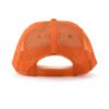 Custom Five Panel Printed Orange Trucker Hat Wholesale - Image 3