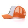 Custom Five Panel Printed Orange Trucker Hat Wholesale - Image 6