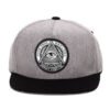 Custom Five Panel Rubber Patch Wool Snapback Cap Wholesale