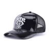 Sumkcaps 241027 Custom Five Panel Waterproof Leather Trucker Hat
