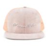 Sumkcaps 241028 Custom Six Panel 3D Embroidered Suede Trucker Hat - Image 4
