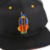 Sumkcaps 231048 Custom Six Panel Embroidery Black Snapback Cap – Image 3