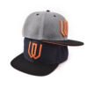 Sumkcaps 241032 Custom Six Panel Flat Brim Embroidered Snapback Cap