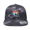 Custom Six Panel Woven Label Camo Trucker Hat Wholesale