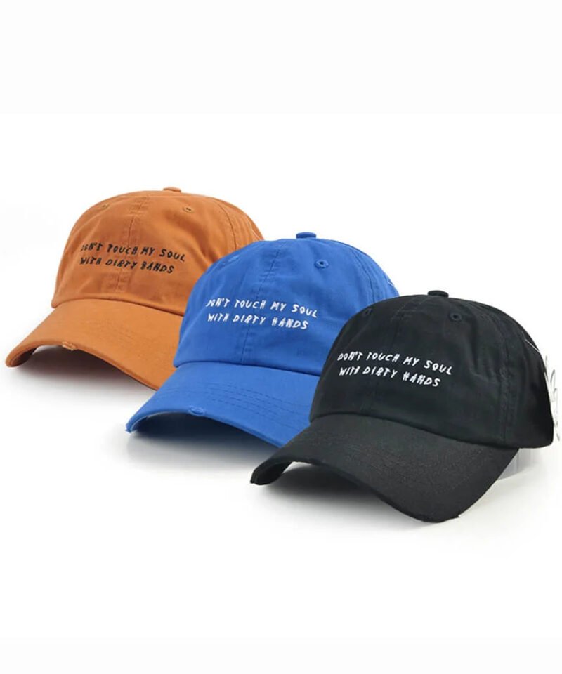 Gorra Sumkcaps 231010 Custom Six Panel Flat Embroidery Dad Hat